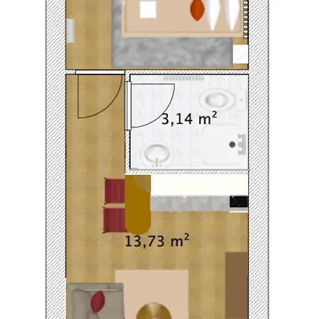 Charysma - Rosso-suite, Warmes & Stilvolles Design, Terrasse, Parkplatz * ハーメルン
